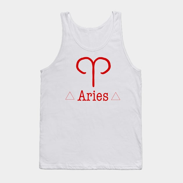 Aries symbol Tank Top by mia-alice85